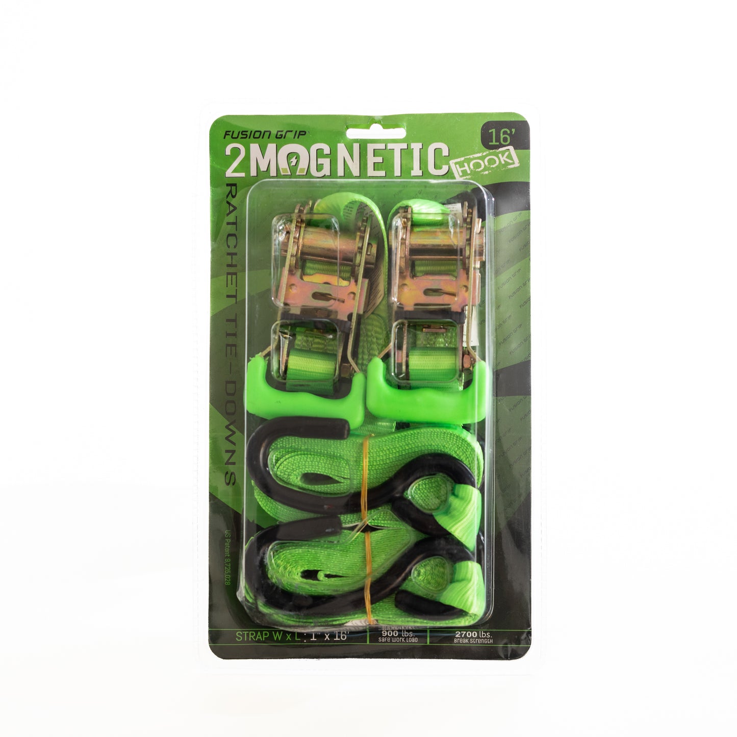 1"x16' Ratchet Strap (2 pack)